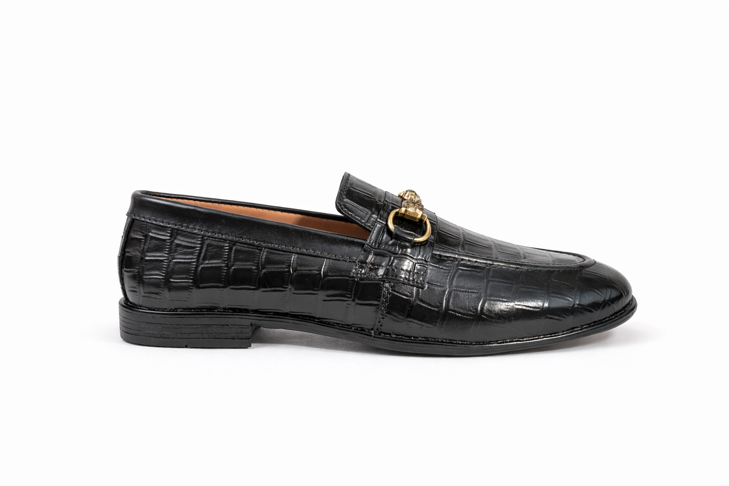 Luxury Croc-Embossed Leather Loafer for Men