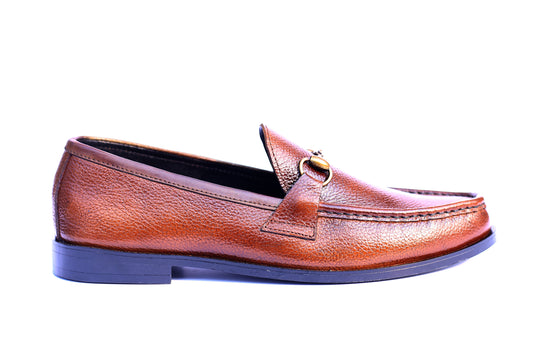 The "Cavendish" Grain Leather Horsebit Loafers - Rich Brown Edition