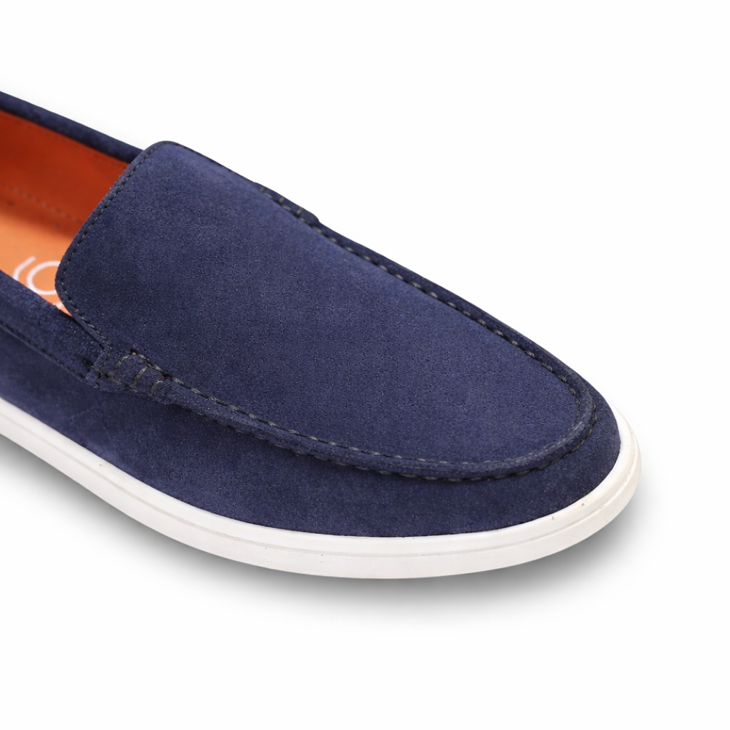 Premium Suede Loafers – Navy Blue